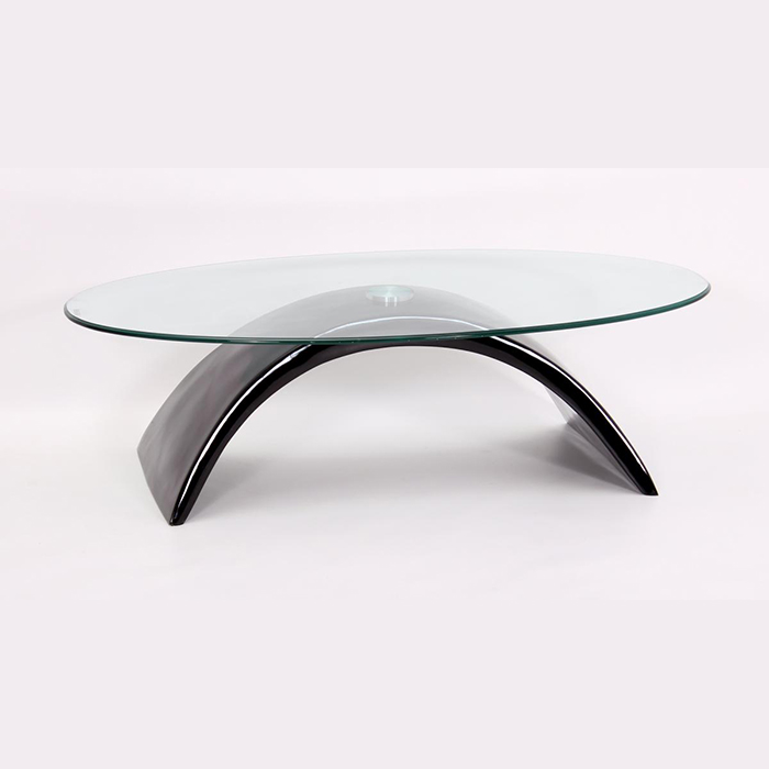 Morgan Glass Top Coffee Table Available In Multiple Finishes - Click Image to Close